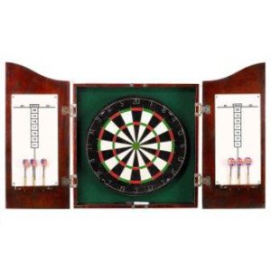 Hathaway Centerpoint Solid Wood Dartboard and Cabinet Set