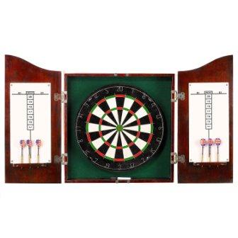 Hathaway Centerpoint Solid Wood Dartboard and Cabinet Set