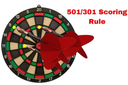 301 and 501 darts scoring