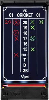 Viper Illumiscore Light Up Dartboard Scoreboard