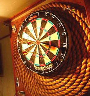 Ropes dart backboard